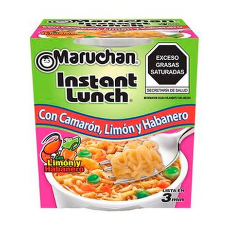 Sopa Instant&aacute;nea Camar&oacute;n Lim&oacute;n Habanero Maruchan  12/64 g