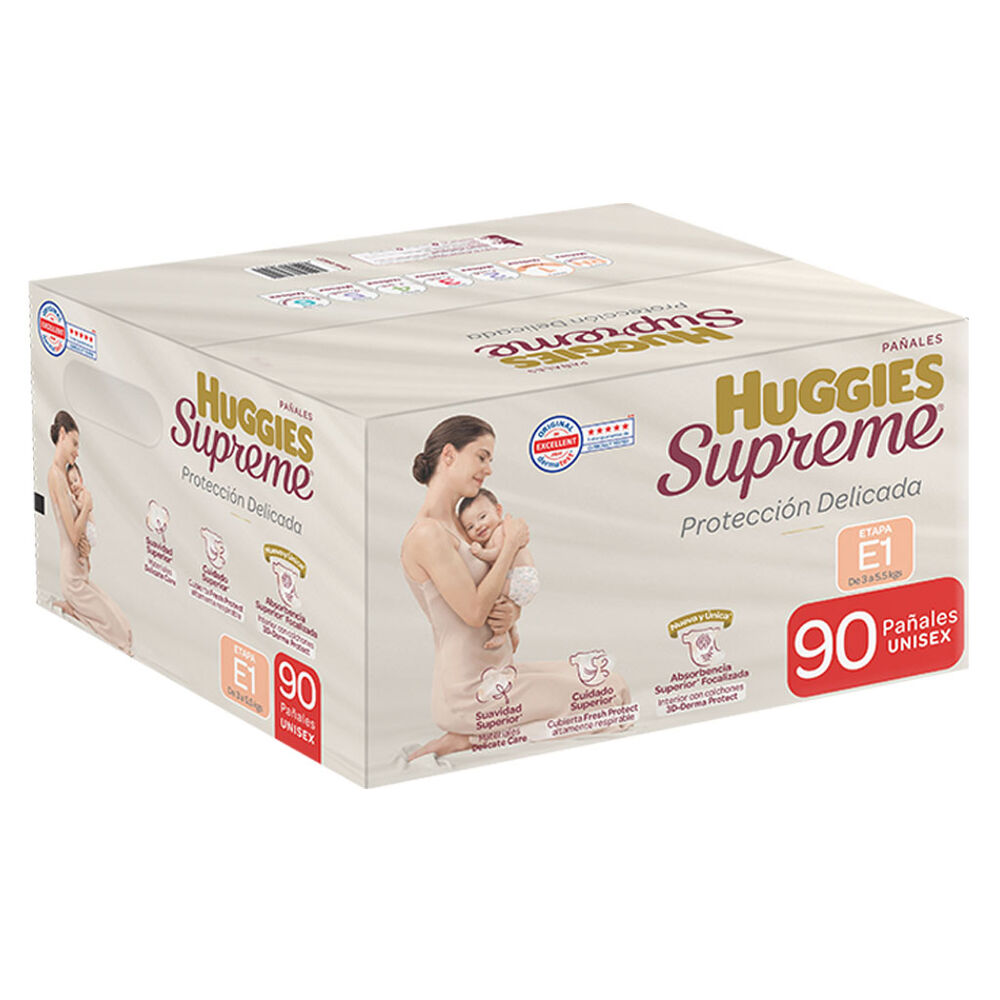 Pa&ntilde;al Etapa 1 Huggies Supreme 90 Pzas image number 2