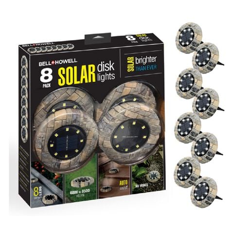 Discos Solares para Exterior 8 pack