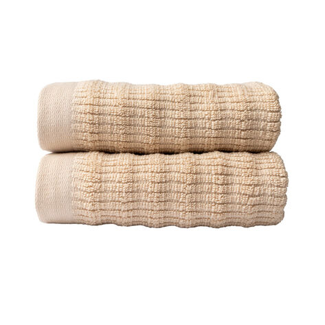 Set 2 toallas de manos beige Fatelares