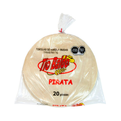 Tortillas de Harina Cruda Pirata T&iacute;o Baldo 1 Kg