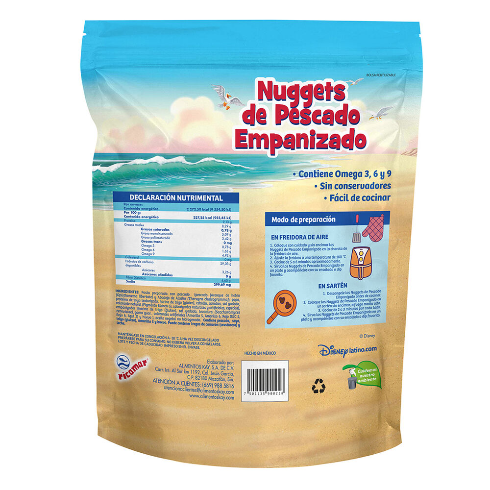 Nuggets de Pescado Disney Ricamar 1 Kg image number 1