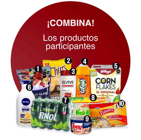 Combina los productos participantes