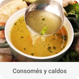 Consom&eacute;s y caldos City Club