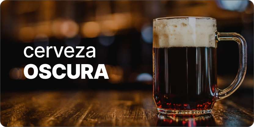 Cerveza oscura y ambar