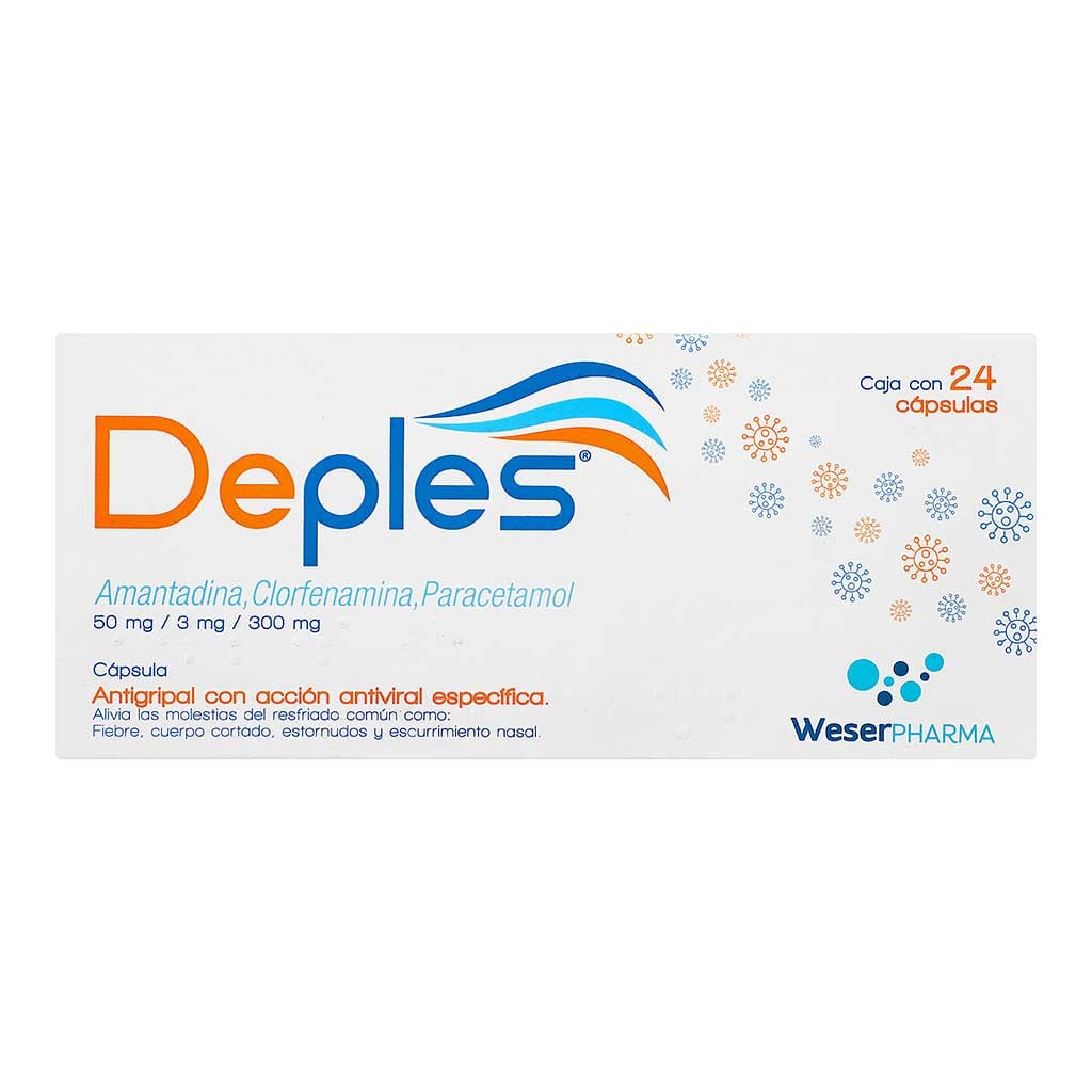 Deples 50/3/300mg Cap con 24 Pzas | City Club